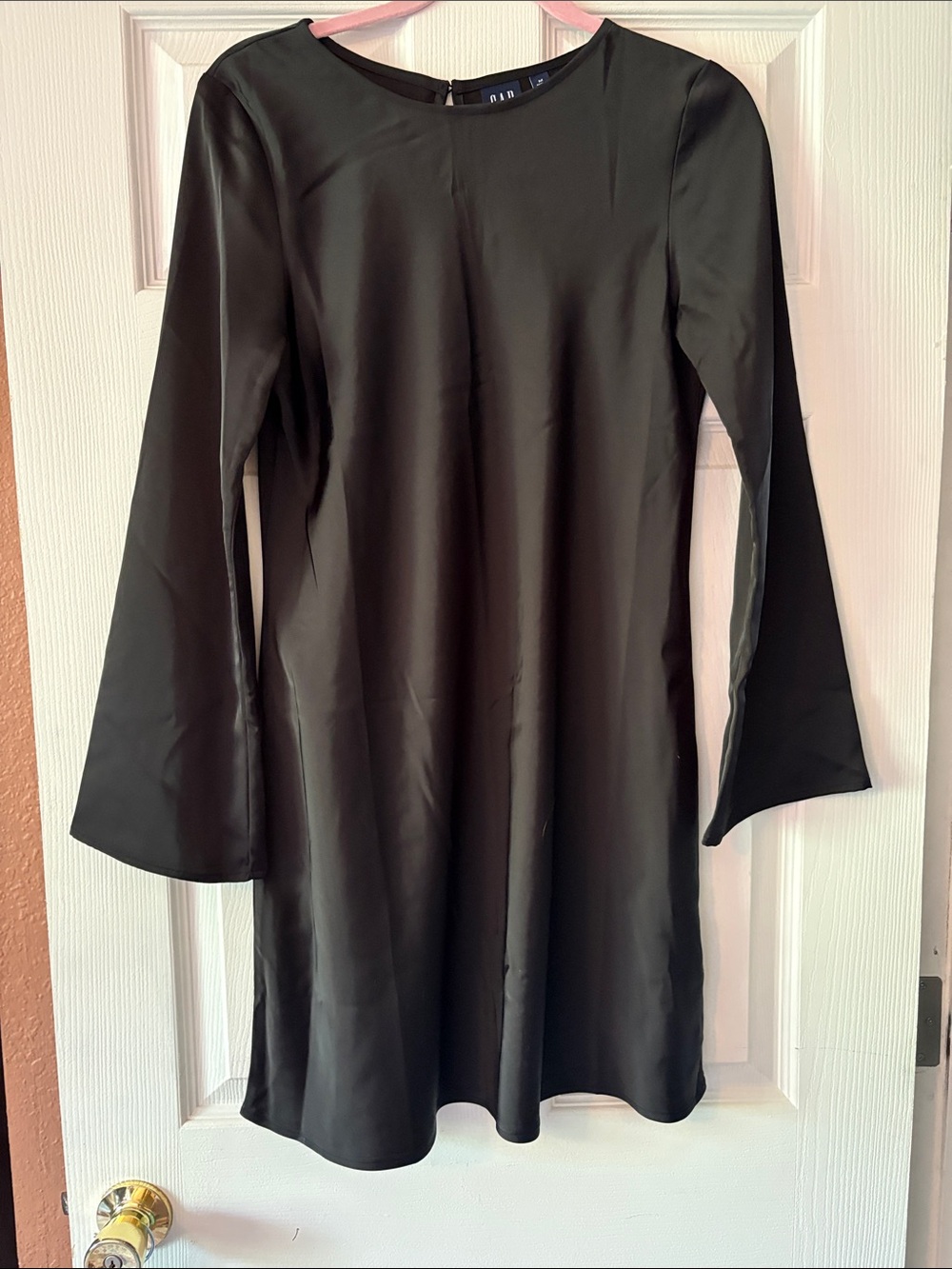 GAP Black Long-Sleeve A-Line Dress